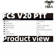 Fcs amp v20 ptt kit comtac3 KENWOOD black fma (fma-tb-fcs-013-bk-k) Fcs amp v20 ptt kit comtac3 KENWOOD black fma (fma-tb-fcs-013-bk-k)