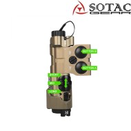 MAWL-C1 CNC Green Laser + IR + Flashlight BLACK Sotac (sg-mawl-c1-cnc-bk)