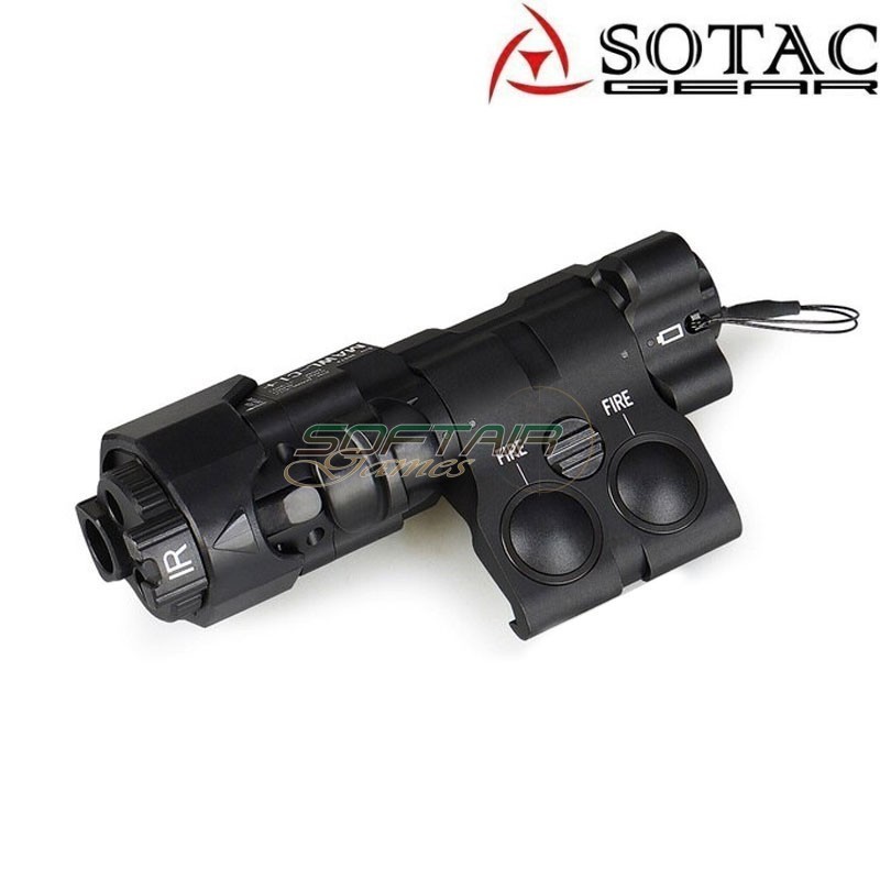 MAWL-C1 CNC Laser Verde + IR + Torcia Black Sotac (sg-mawl-c1-cnc-bk)