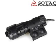 MAWL-C1 CNC Laser Verde + IR + Torcia Black Sotac (sg-mawl-c1-cnc-bk)