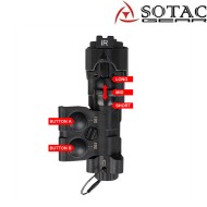 MAWL-C1 NYLON Laser Verde + IR + Torcia BLACK Sotac (sg-sd-81-bk) MAWL-C1 NYLON Laser Verde + IR + Torcia BLACK Sotac (sg-sd-81-bk)