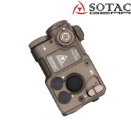 Zen "PERST- 4" Style Green Lasers + IR Combined Device DARK EARTH sotac (sg-jgq-4-de)