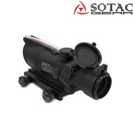 Ottica TA31 4x con fibra rossa NERO + RMR dot sotac (sg-ta31-d-bk)