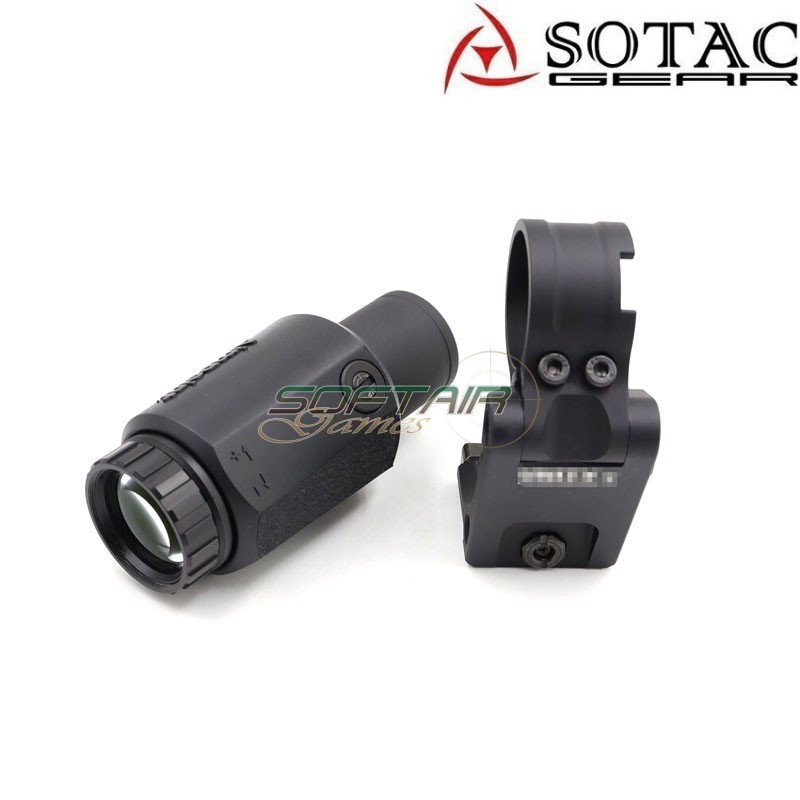 Magnifier 3X-C and FTC AP Mount Unt style BLACK Sotac (sg-m-30x-bk)