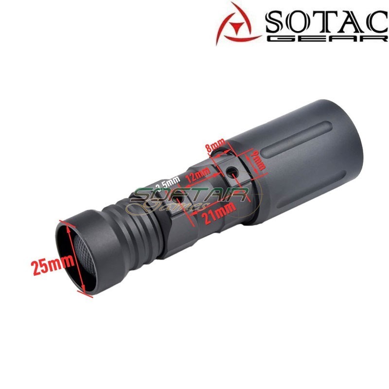 Torcia PLHv2 Short Mod Style BLACK Sotac (sg-sd-088-bk)