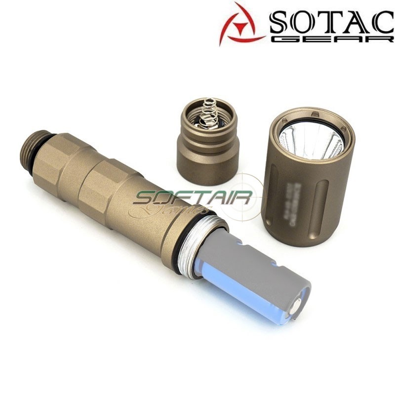 Flashlight PLHv2 Long Mod Style DARK EARTH Sotac (sg-sd-089-de)