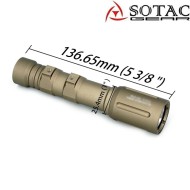 Flashlight PLHv2 Long Mod Style DARK EARTH Sotac (sg-sd-089-de)