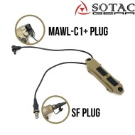 Cavo remoto Dual Switch per MAWL-C1 e SF Plug DARK EARTH Sotac (sg-sw-5-de)