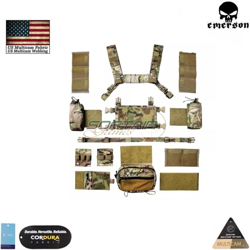 Micro MK3 Chest Rig MULTICAM® Genuine Usa emerson (em2961mc)