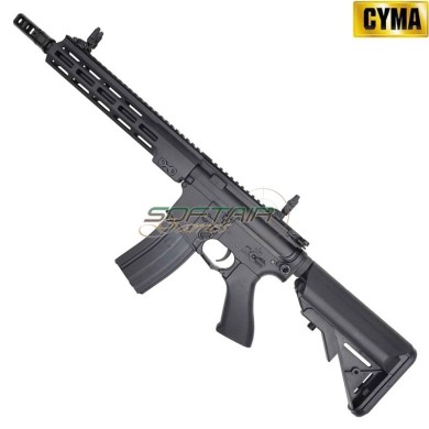 Electric Rifle M4 Platinum Tracer LC Style 10.5" BLACK Cyma (cm06r-10.5)