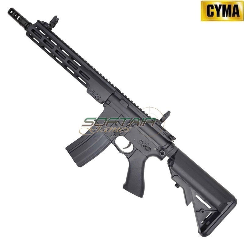 Electric Rifle M4 Platinum Tracer LC Style 10.5" BLACK Cyma (cm06r-10.5)
