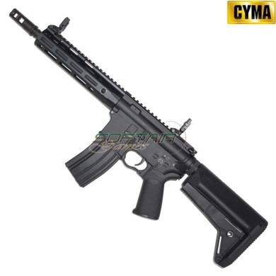 Fucile Elettrico M4 Platinum Tracer QBS LC Style 8.5" NERO Cyma (cm068m-8.5)