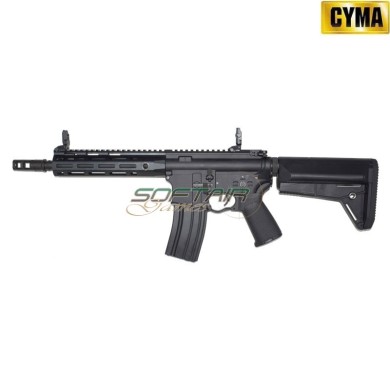 Electric Rifle M4 Platinum Tracer QBS LC Style 8.5" BLACK Cyma