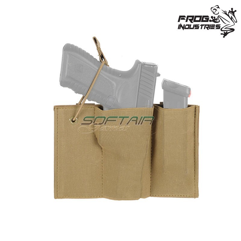 Lightweight Holster Pistol and Magazine TAN Frog Industries® (fi-m51613270-tan)