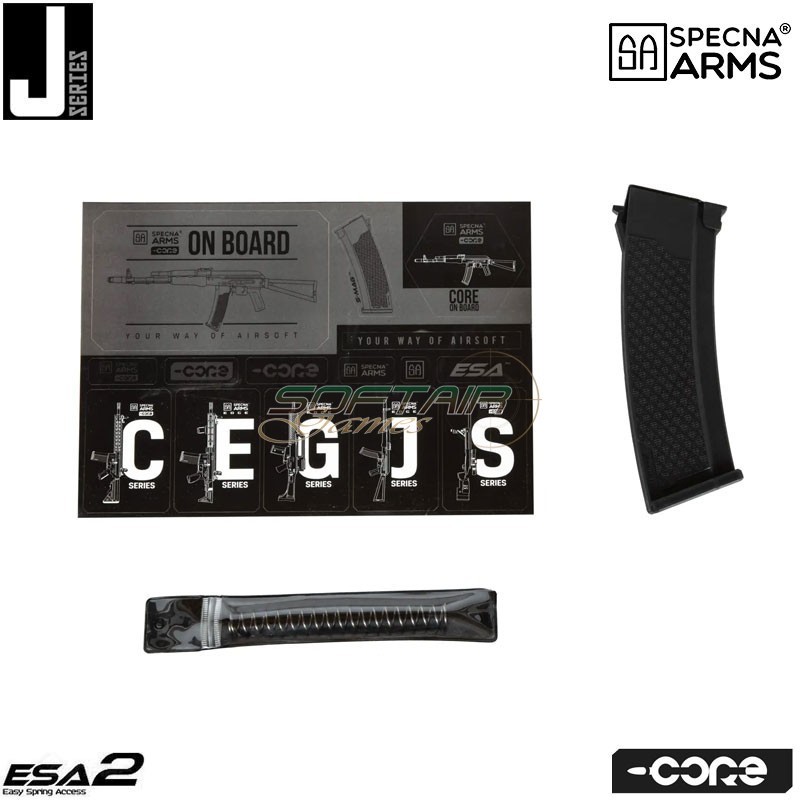 Electric rifle J-Series™ SA-J71 core™ carbine replica BLACK Specna Arms® (spe-01-035508)