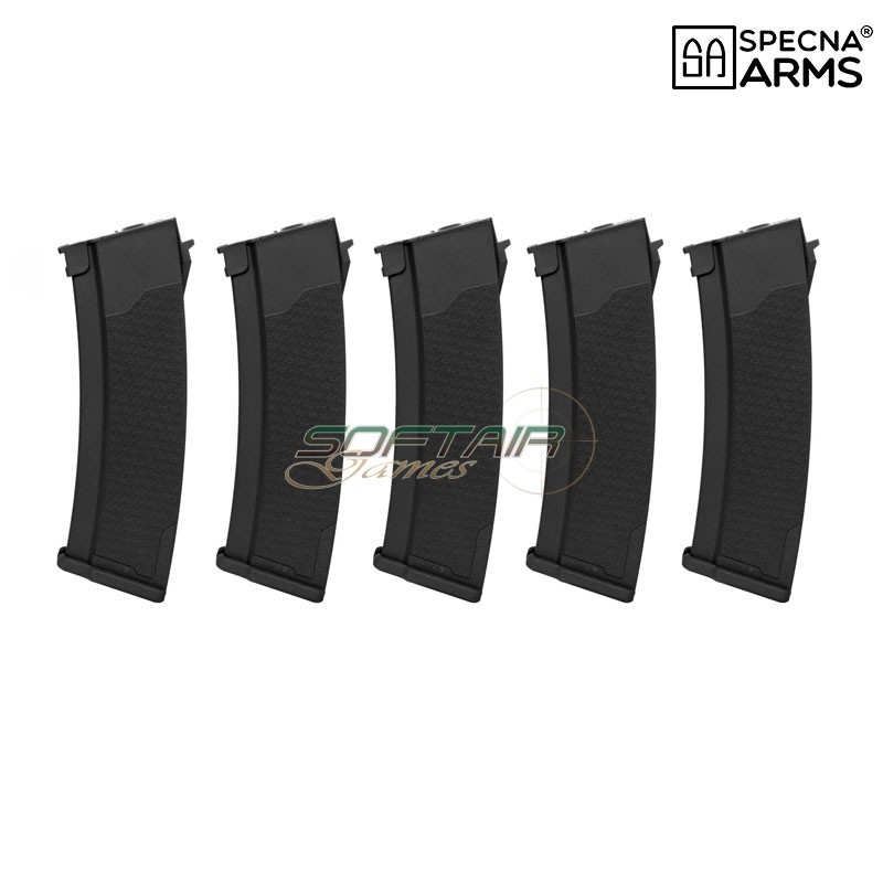 Set 5 caricatori S-Mag maggiorati polimero 380bb BLACK per AK Specna Arms® (spe-05-032796)