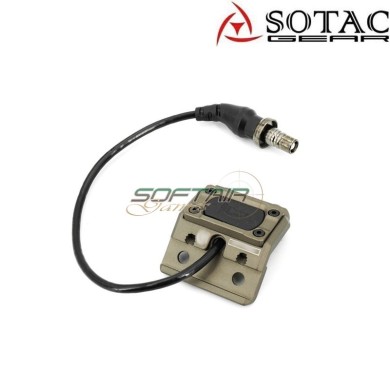 MOD-A tactical button SF Plug DARK EARTH for flashlight Sotac (sg-mod-a-de)