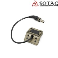 MOD-A bottone tattico SF Plug DARK EARTH per torcia Sotac (sg-mod-a-de)