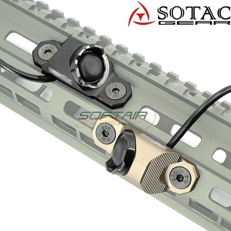 MOD-C bottone tattico SF Plug NERO per torcia Sotac (sg-mod-c-bk)