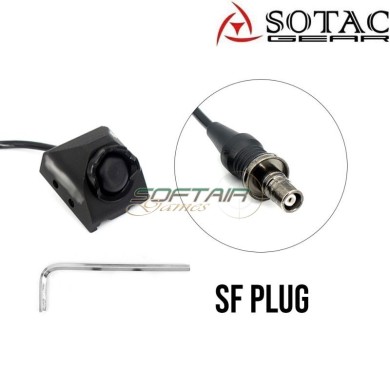 MOD-B bottone tattico SF Plug NERO per torcia Sotac (sg-mod-b-bk)