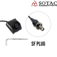 MOD-B bottone tattico SF Plug NERO per torcia Sotac (sg-mod-b-bk)
