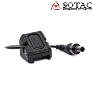 MOD-E tactical button SF Plug BLACK for flashlight Sotac (sg-mod-e-bk)
