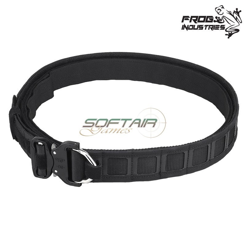 Tactical belt Knight ron. style BLACK Frog Industries® (fi-ba28-bk)