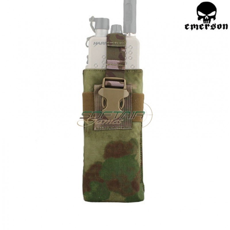Tactical Radio Pouch Atacs Foliage Green Emerson (cod.em8336atfg)