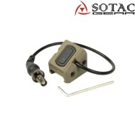 MOD-E tactical button SF Plug DARK EARTH for flashlight Sotac (sg-mod-e-de)