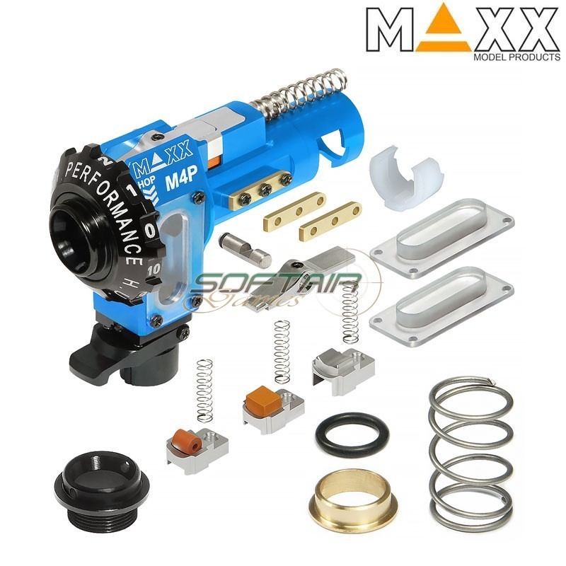 Gruppo Hop Up M4P Pro in Alluminio CNC per M4/M16 HPA Maxx Model (mx-hop010mp) Gruppo Hop Up M4P Pro in Alluminio CNC per M4/M16 HPA Maxx Model (mx-hop010mp)