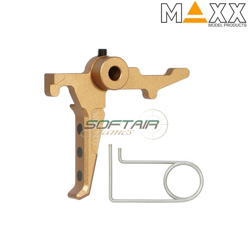 CNC Aluminum Style E Advanced Trigger DARK EARTH for MTW Maxx Model (mx-trg010seg)