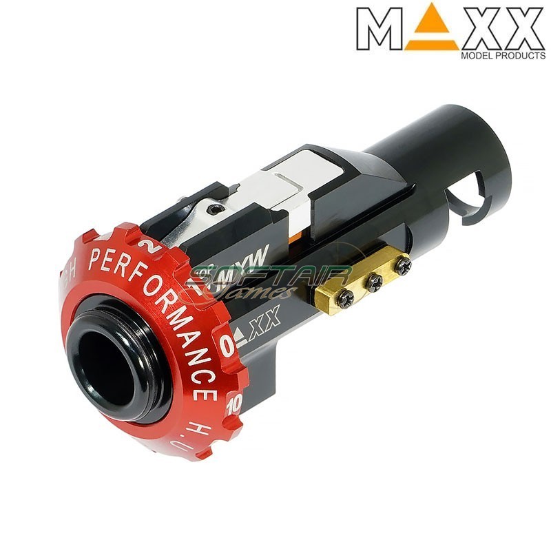 Gruppo Hop Up MXW in Alluminio CNC per HPA MTW Maxx Model (mx-hop010mx) Gruppo Hop Up MXW in Alluminio CNC per HPA MTW Maxx Model (mx-hop010mx)