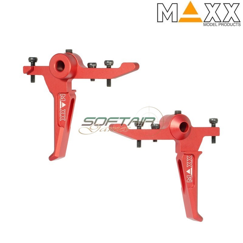 CNC Aluminum Style E Advanced Speed Trigger RED for MTW Maxx Model (mx-trg011ser)