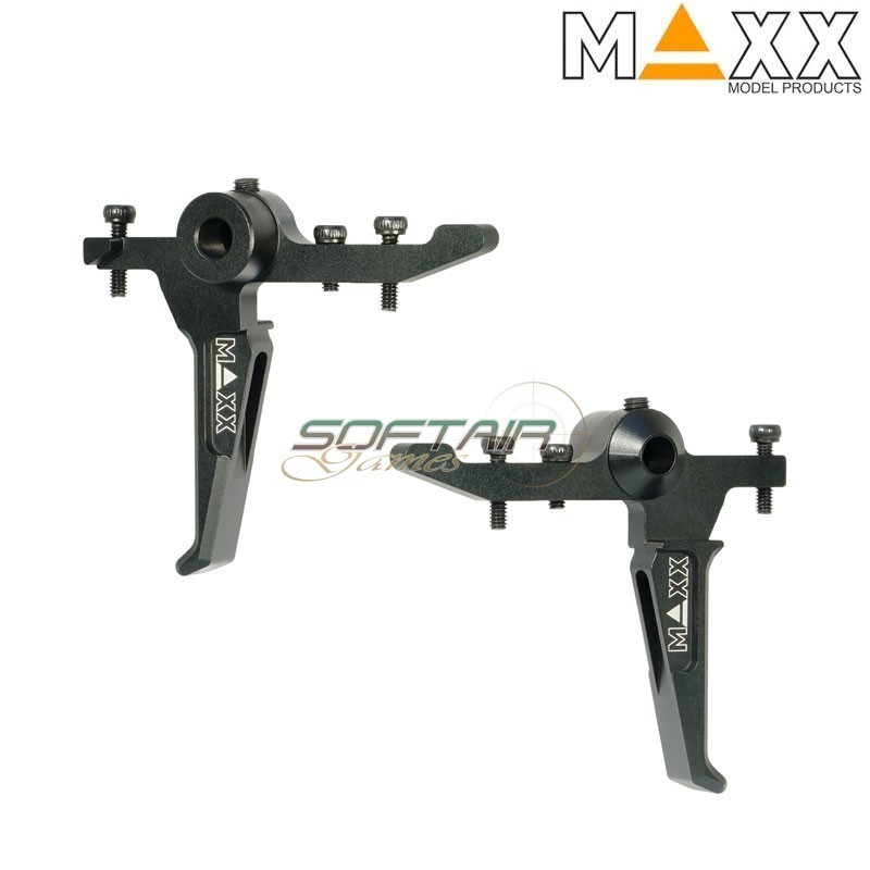 CNC Aluminum Style E Advanced Speed Trigger BLACK for MTW Maxx Model (mx-trg011seb)