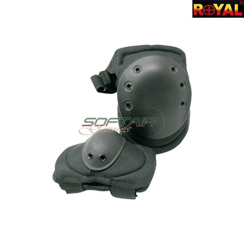 Set Knee / Elbow Pad BLACK Royal (g1-bk)