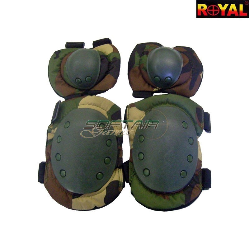 Set Ginocchiere / Gomitiere WOODLAND Royal (g1-wood)