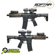 Electric rifle 11.1V READY ADV. Level ASTER GATE PDW D.D. style two tone SGW (sgw-19-tt)