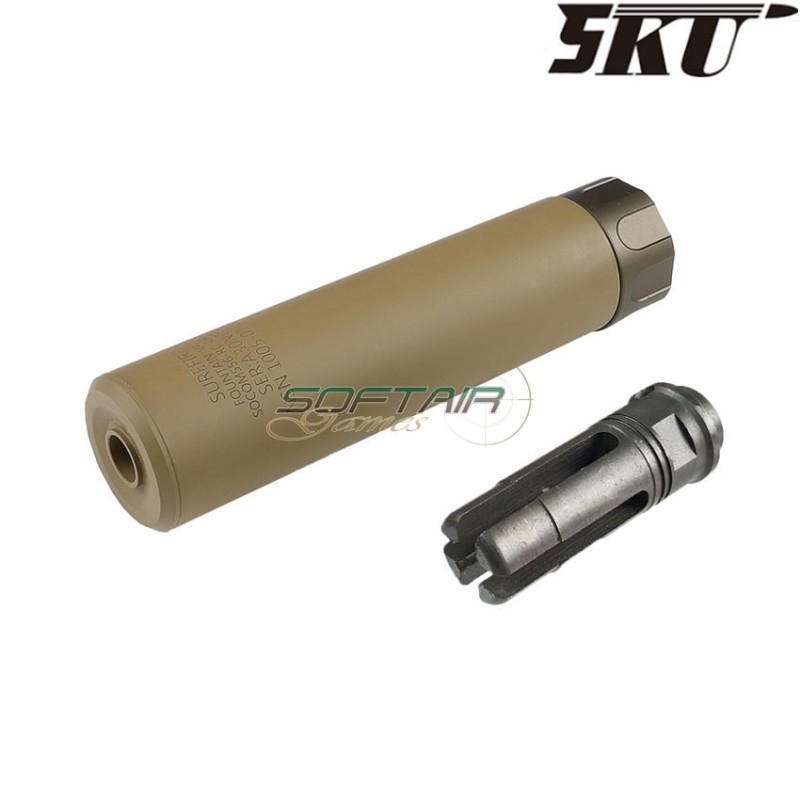 Silenziatore sf 556 socom RC V.2 14mm ccw tan 5ku (5ku-215-t-2)