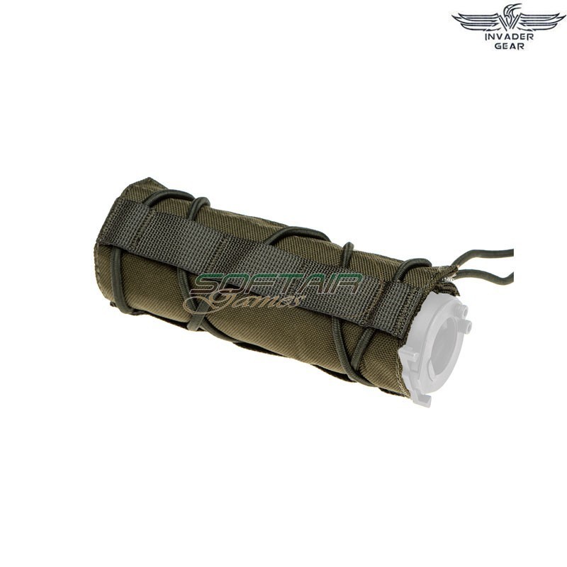 Cover per silenziatore 14cm OLIVE DRAB Invader Gear (ig-34787-od)