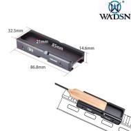 20mm weaver CNC Pocket Panel NERO per ProTac Flashlight PEQ Laser Switch wadsn (wd02012-bk-lo)