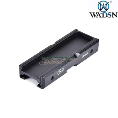 20mm weaver CNC Pocket Panel BLACK for ProTac Flashlight PEQ Laser Switch wadsn (wd02012-bk-lo)