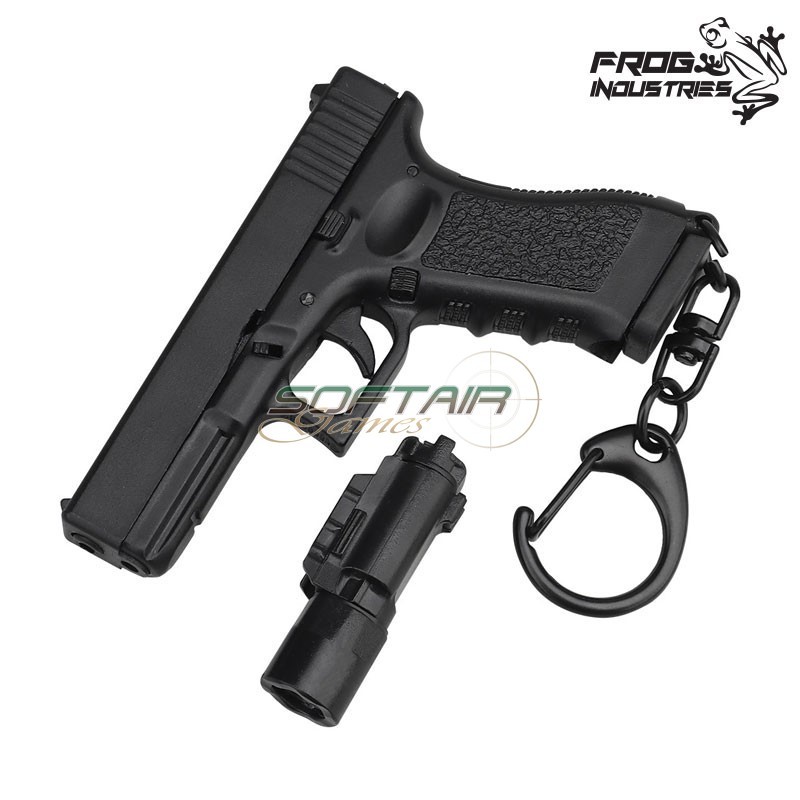 Keychain GLK. style Flashlight BLACK Frog Industries® (fi-woac31-bk)