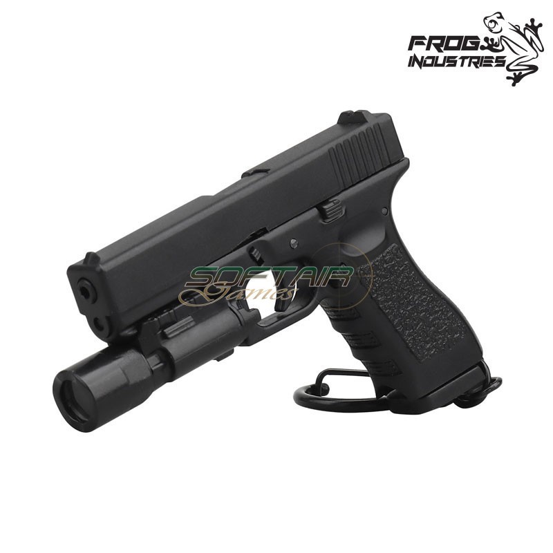 Keychain GLK. style Flashlight BLACK Frog Industries® (fi-woac31-bk)