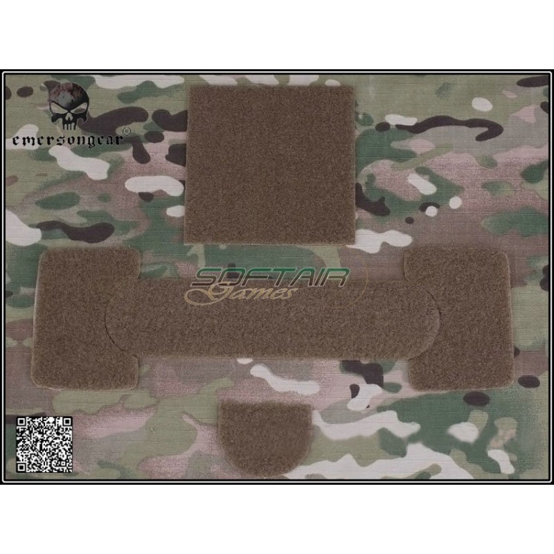 Helmet Velcro Diy Style Set Dark Earth Emerson (cod.em8983de)