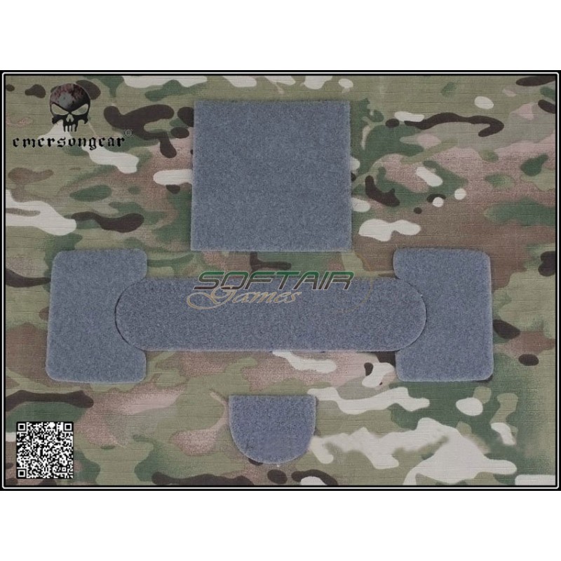 Helmet Velcro Diy Style Set Foliage Green Emerson (cod.em8983fg)