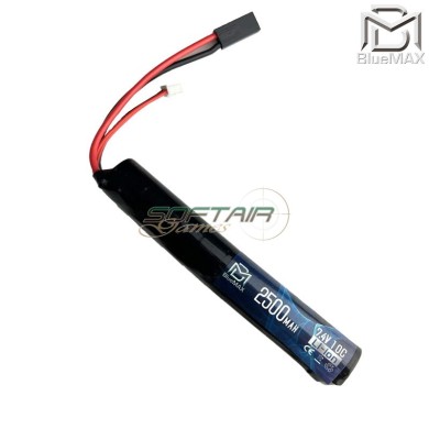 Batteria Li-ion Connettore Mini Tamiya 7.4v X 2500mah 10c Stick Type Bluemax-power® (bmp-7.4x2500-stick)