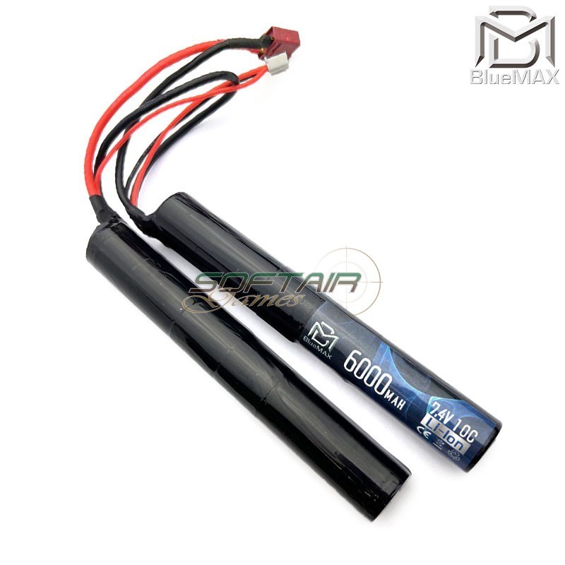 Batteria Li-ion Connettore Deans 7.4v X 6000mah 10c CQB Type Bluemax-power® (bmp-7.4x6000-ds-cqb)