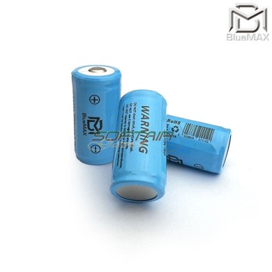 Batteria RICARICABILE RCR123A 3.7v 700mAh 16340 Bluemax-power® (bmp-rcr123a)
