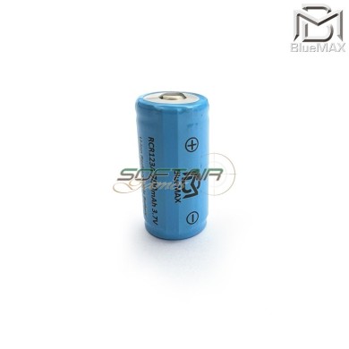 Batteria RICARICABILE RCR123A 3.7v 700mAh 16340 Bluemax-power® (bmp-rcr123a)