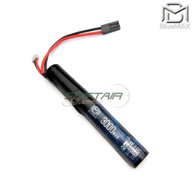 Batteria Li-ion Connettore Mini Tamiya 7.4v X 3000mah 10c Stick Type Bluemax-power® (bmp-7.4x3000-stick)